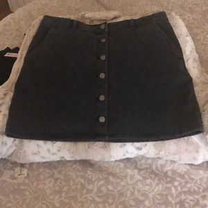 Roxy black/gray denim skirt